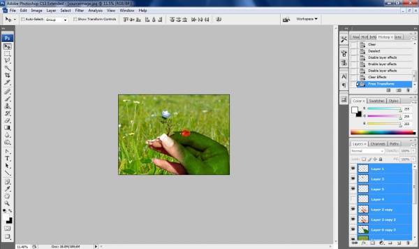 Creation of ...come here, my lady!: Step 4